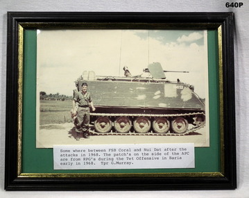 Photo showing an APC and Trooper.