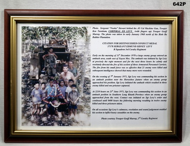 Photo re Soldiers and Vietnamese in a Plantation