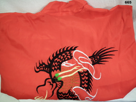 Possibly a Japanese kimono souvenired.