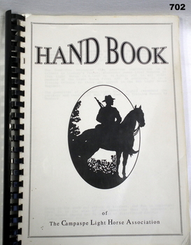 Handbook of The Campaspe Light horse