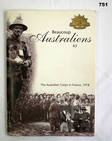 book referencing The Australian Corps in France 1918