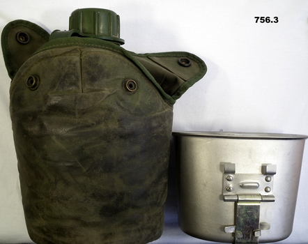 Water bottle with carrier & steel mug