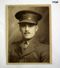 Sepia tone portrait photo of a Army Doctor