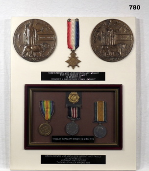 Medals, commemorative plaques, MM WW1
