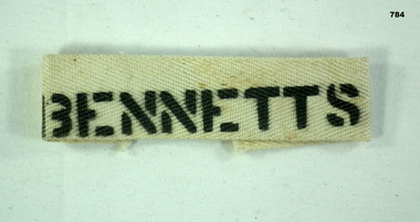 Name badge woven material re RAAF