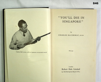 Book by Charles McCormac DCM