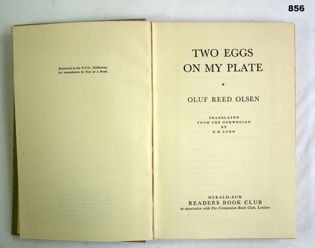 Book by Oluf Reed Olsen.