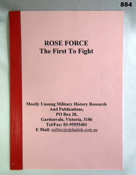 Book, Rose Force, The First to Fight