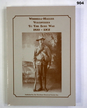 Book about Wimmera-Mallee Boer war Volunteers