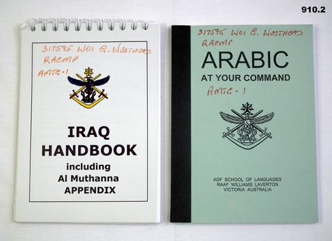 Two pamphlets relating to service Iraq,