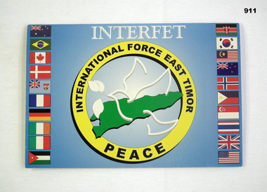 Xmas card relating to Intefet Timor.