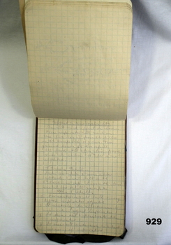 Note book with graph lines