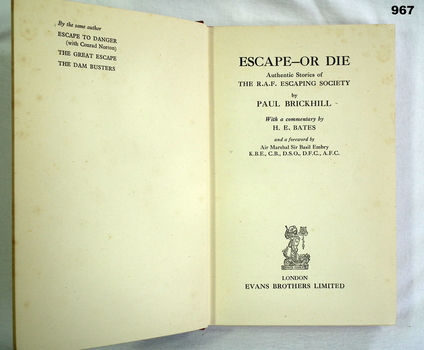 Book about RAF Escapes