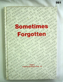 Book edited by Frederick Kirkland OAM