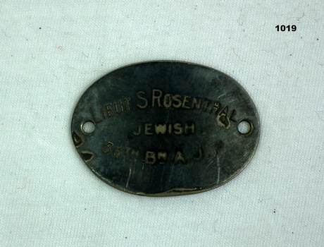 Personal made Identity disc WW1