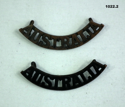 Set of Australia shoulder badges