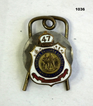RSL badge with membership year 1947