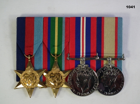 Court mounted medal set AIF WW2