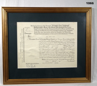 Certificate - CERTIFICATE, FRAMED, Bethany Gallery - Terry & Beverley Jarvis