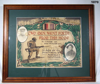 Certificate - CERTIFICATE, FRAMED