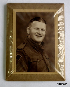 Sepia portrait of a WW2 soldier