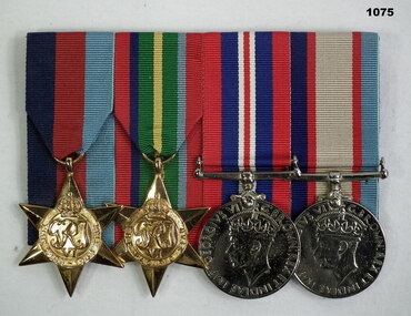 Court mounted medal set AIF WW2