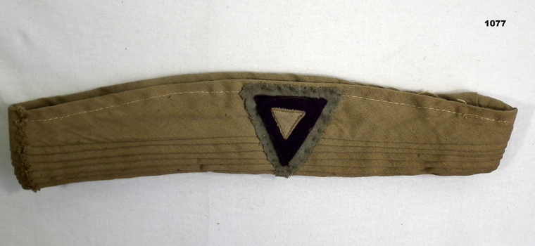 Slouch hat pugaree with colour patch