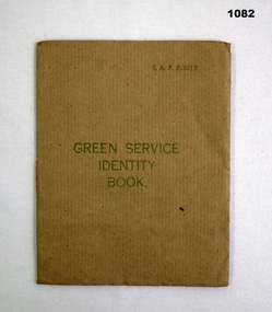 Green service identity Book WW2