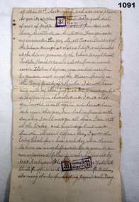 POW letter written on German stamped paper