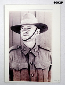 Photograph portrait of a soldier WW2
