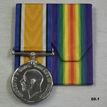 Court mounted medal and badge AIF WW1