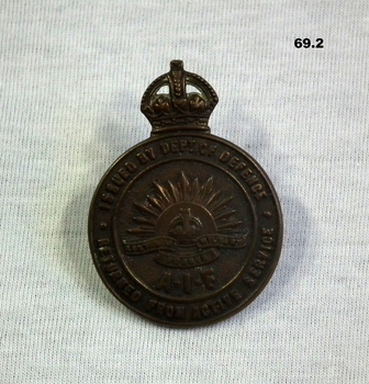 Returned from Active Service Badge WW1