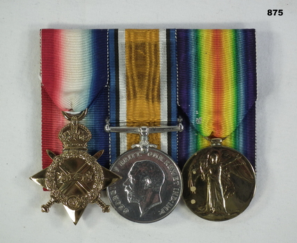 Court mounted medal set British WW1