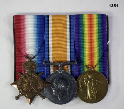 Court mounted medal set British WW1