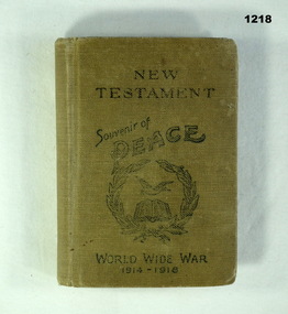 New testament used during WW1