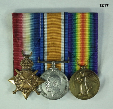 Court mounted medal set AIF WW1