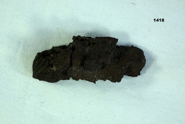 A piece of metal shrapnel from WW1