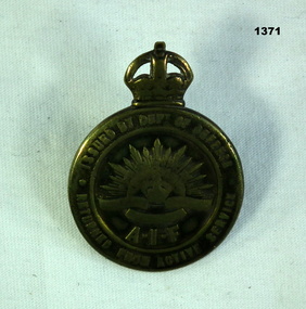 Returned from Active Service badge AIF