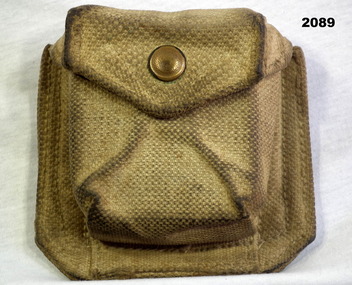 Webbing khaki colour compass pouch WW2