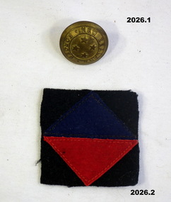 New Zealand colour patch, uniform button WW1