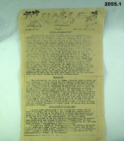 Newspaper, Jungle news from the islands WW2