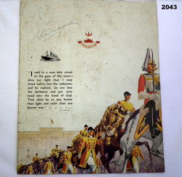 Passenger list from the Queen Mary WW2