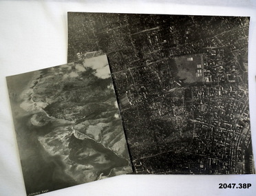 Thirty seven B & W aerial photos taken WW2