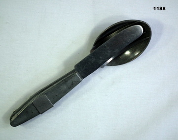 Knife, fork and spoon set known as KFS
