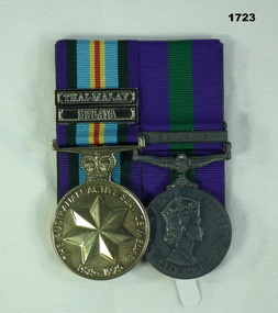 Court mounted medal set Malaya