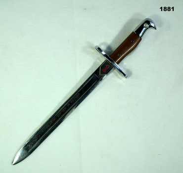 Letter opener shaped like a bayonet