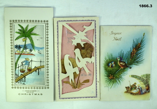 Three cards, Xmas & new year vietnam