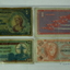 Four U.S Military Payment currency notes