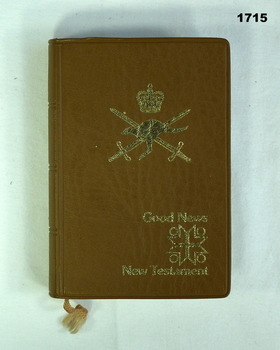Small Good news Testament Australian Army.