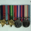 Court mounted medal set AIF WW2